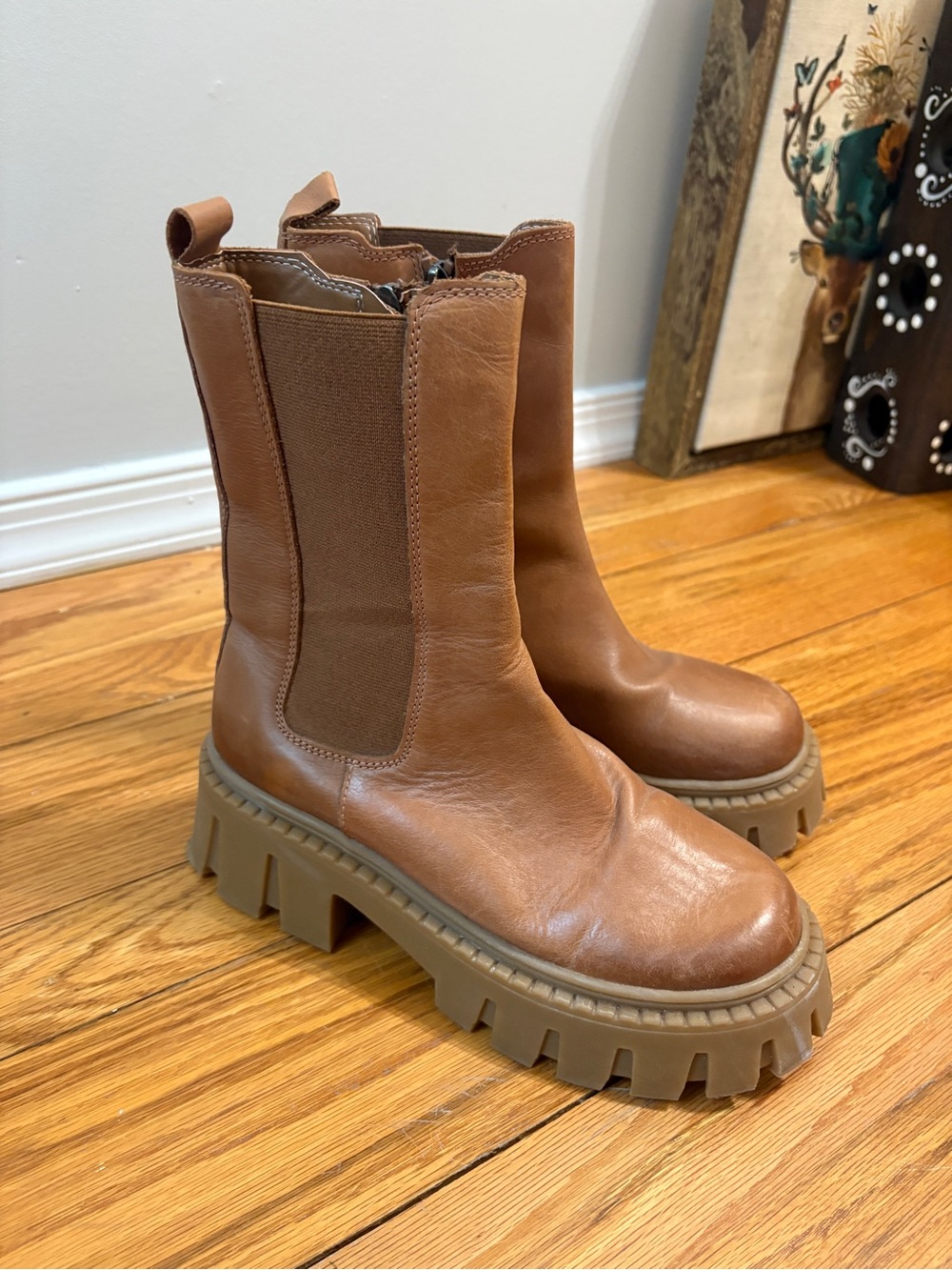 Steve Madden Women's Chunky Chelsea Boots - Brown